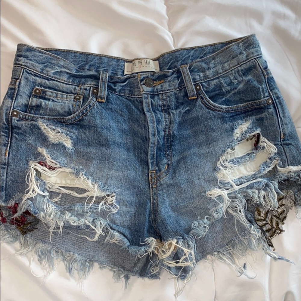 Free People Denim Shorts